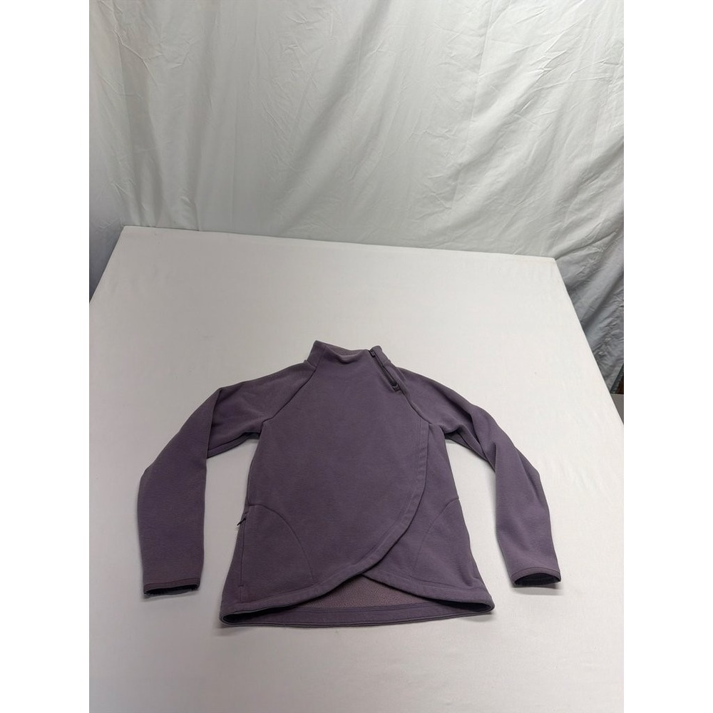 Athleta Girl Purple Zip-Up Wrap Jacket High Collar Size L 12